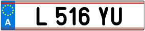 Trailer License Plate